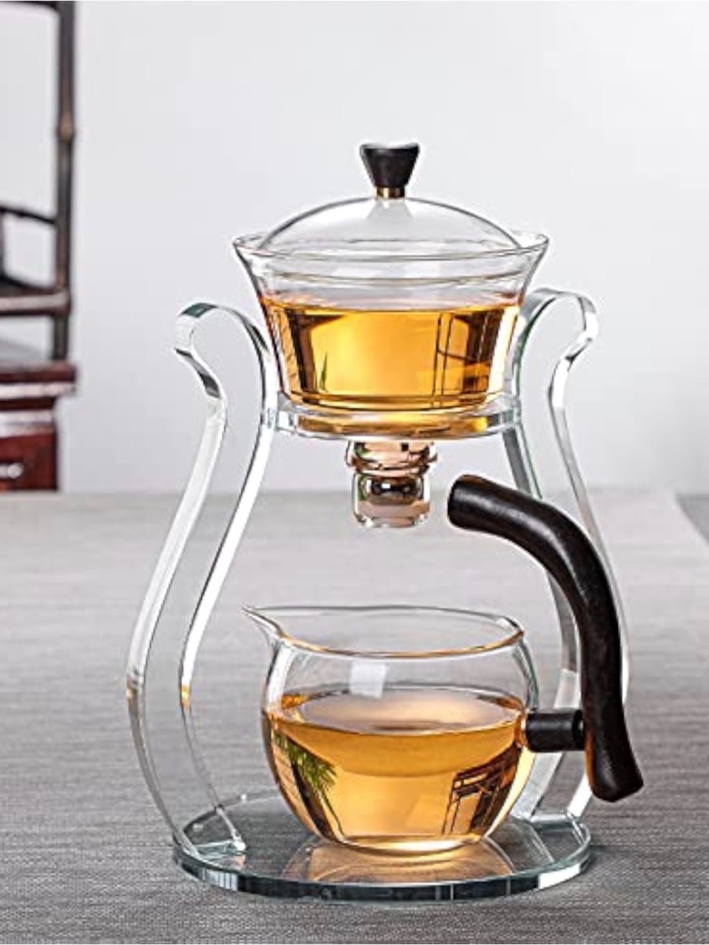 Rora Glass Tea Brewing Set with 6 Glass Tea Cups - Picture 2 of 8
